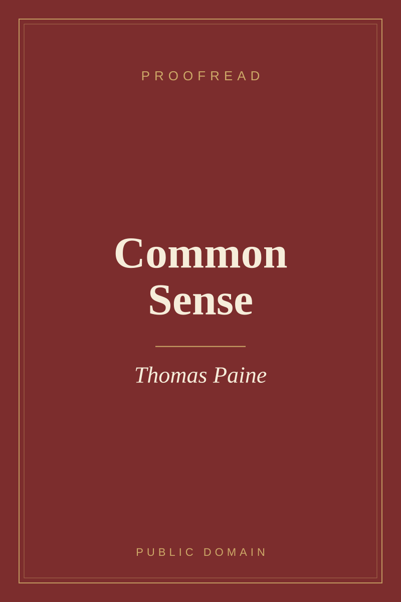 Common Sense cover